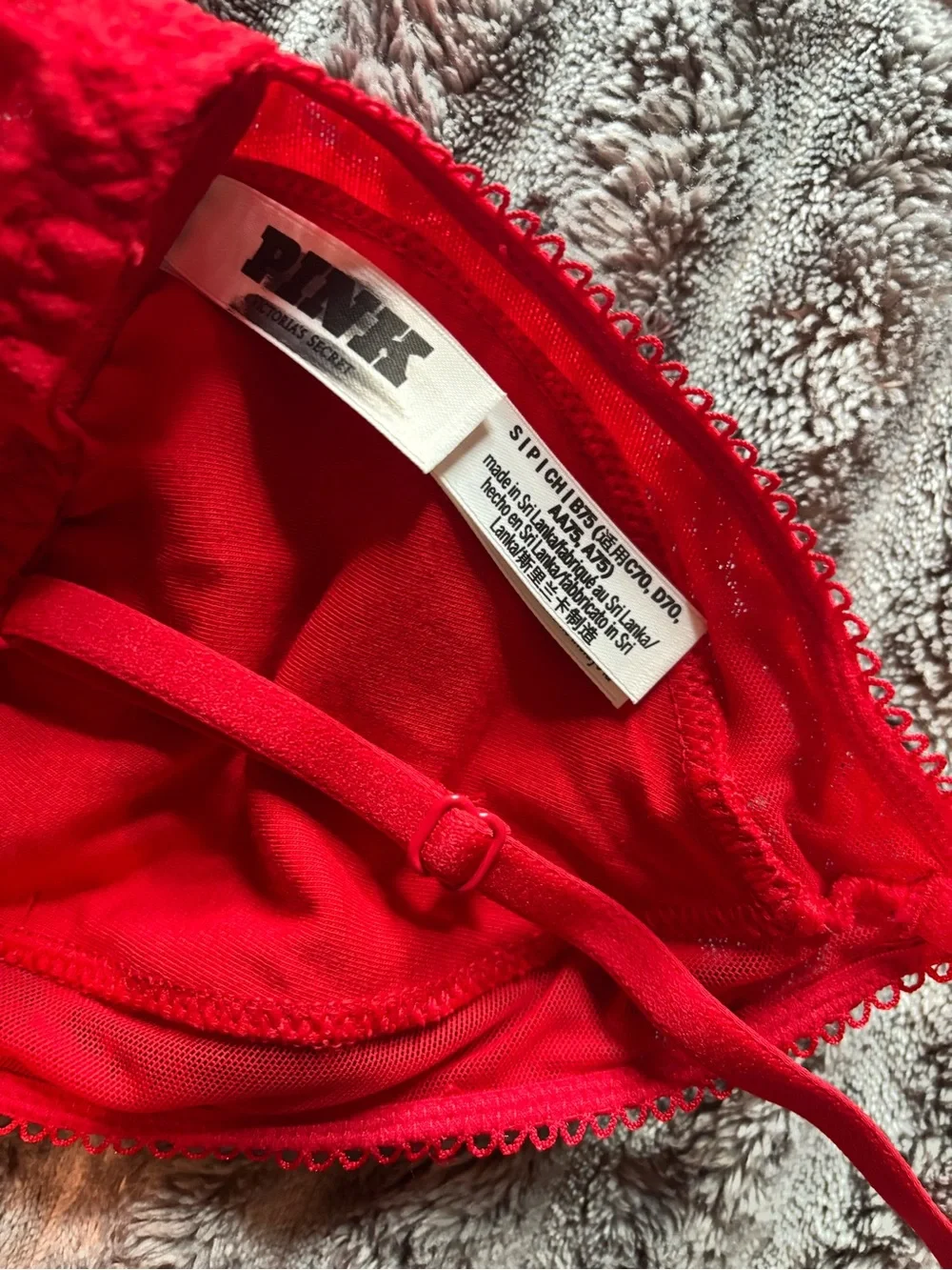PINK Victorias Secret soft red